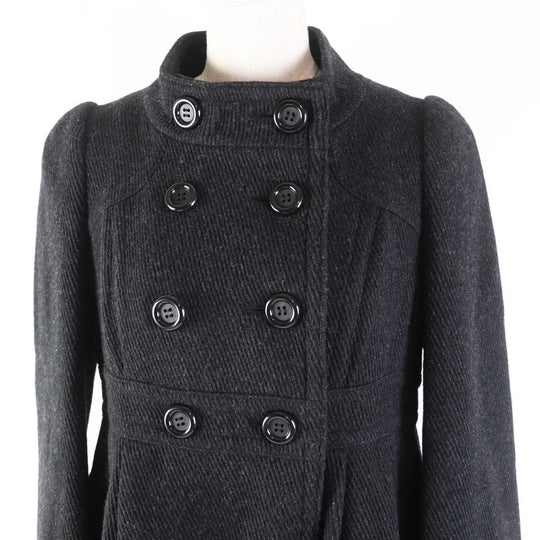 BURBERRY BLUE LABEL coat FNF04-860-08 Main: 90% wool, Main: 10% nylon Charcoal gray Women 38 Used Authentic
