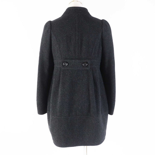 BURBERRY BLUE LABEL coat FNF04-860-08 Main: 90% wool, Main: 10% nylon Charcoal gray Women 38 Used Authentic