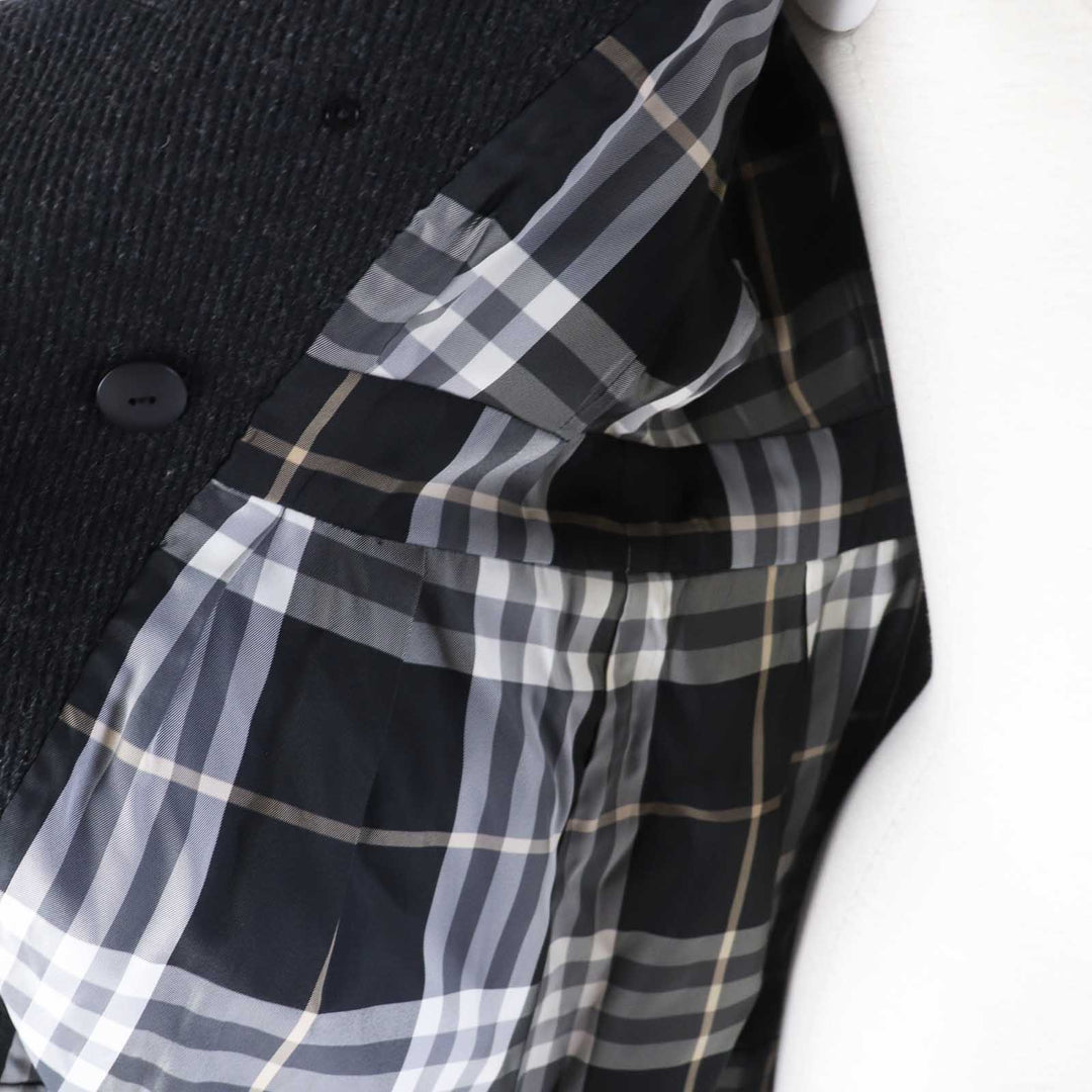 BURBERRY BLUE LABEL coat FNF04-860-08 Main: 90% wool, Main: 10% nylon Charcoal gray Women 38 Used Authentic