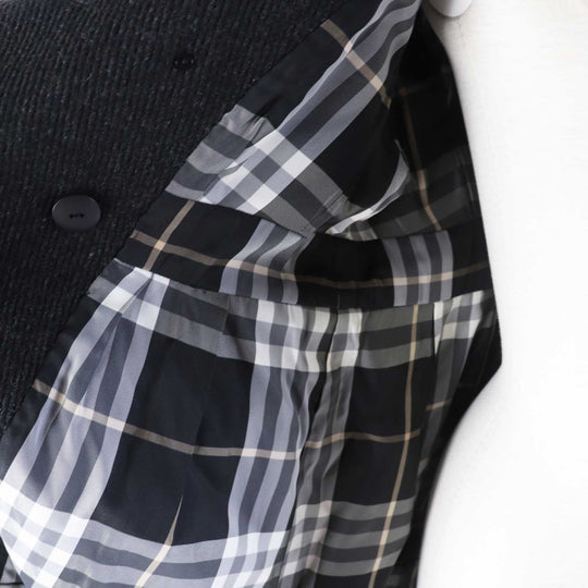 BURBERRY BLUE LABEL coat FNF04-860-08 Main: 90% wool, Main: 10% nylon Charcoal gray Women 38 Used Authentic