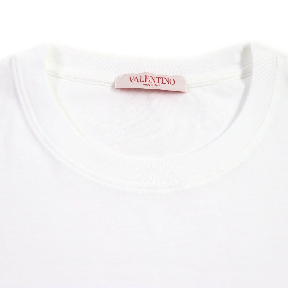 VALENTINO Short sleeve T-shirt 3V5MG10V738 Main: 100% cotton white mens S Used Authentic