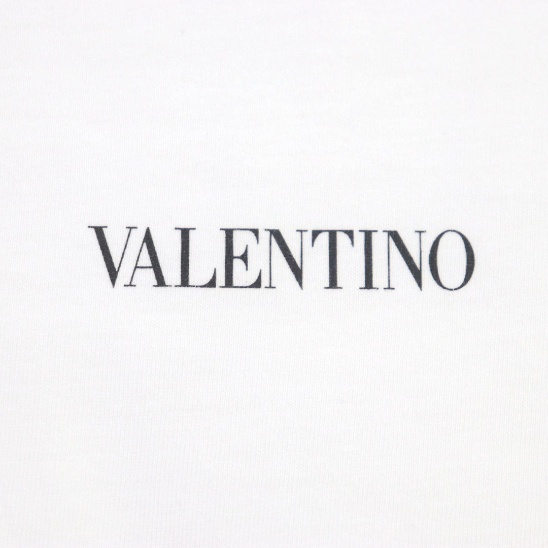 VALENTINO Short sleeve T-shirt 3V5MG10V738 Main: 100% cotton white mens S Used Authentic