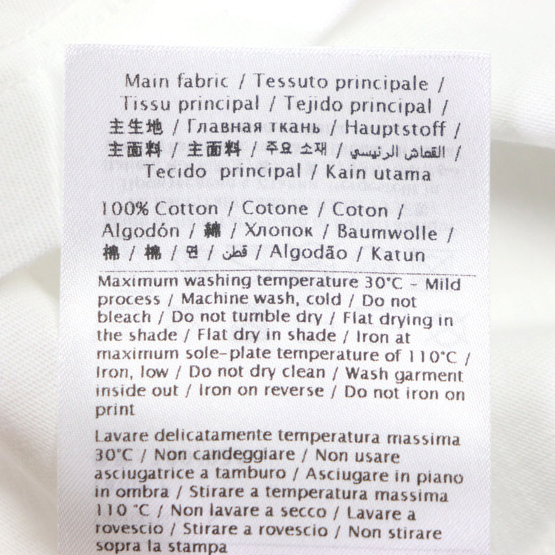 VALENTINO Short sleeve T-shirt 3V5MG10V738 Main: 100% cotton white mens S Used Authentic