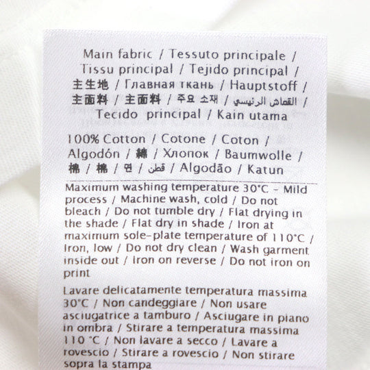 VALENTINO Short sleeve T-shirt 3V5MG10V738 Main: 100% cotton white mens S Used Authentic