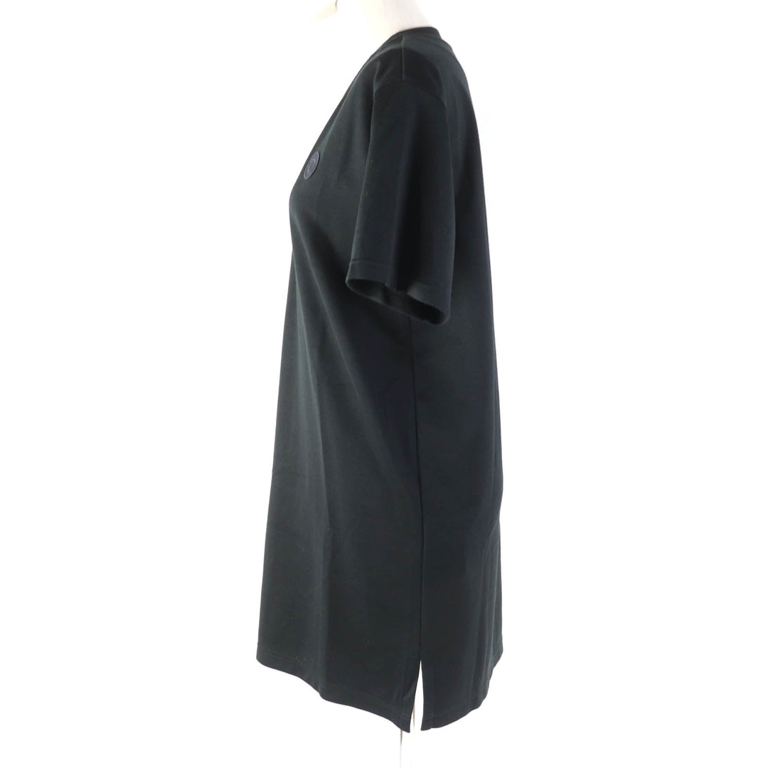 HERMES one piece 4E4652DI Main: 51% cotton, Main: 40% silk, Main: 9% polyamide (nylon), Part: 93% silk, Part: 7% elastane (polyurethane), Applique: 100% polyester black Women 34 Used Authentic