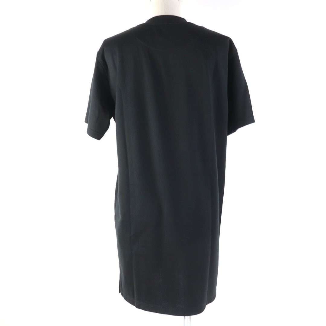 HERMES one piece 4E4652DI Main: 51% cotton, Main: 40% silk, Main: 9% polyamide (nylon), Part: 93% silk, Part: 7% elastane (polyurethane), Applique: 100% polyester black Women 34 Used Authentic