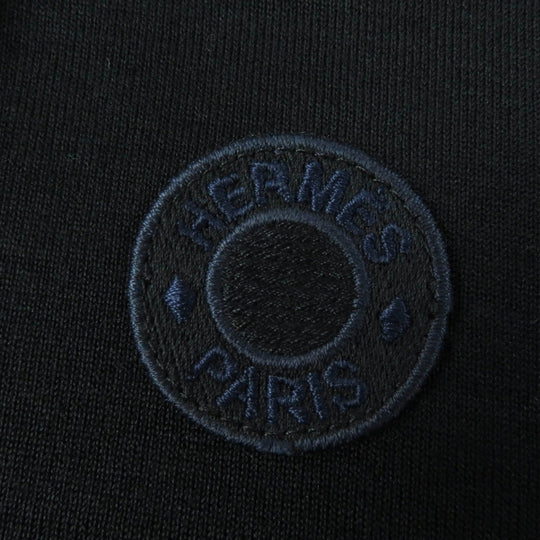 HERMES one piece 4E4652DI Main: 51% cotton, Main: 40% silk, Main: 9% polyamide (nylon), Part: 93% silk, Part: 7% elastane (polyurethane), Applique: 100% polyester black Women 34 Used Authentic