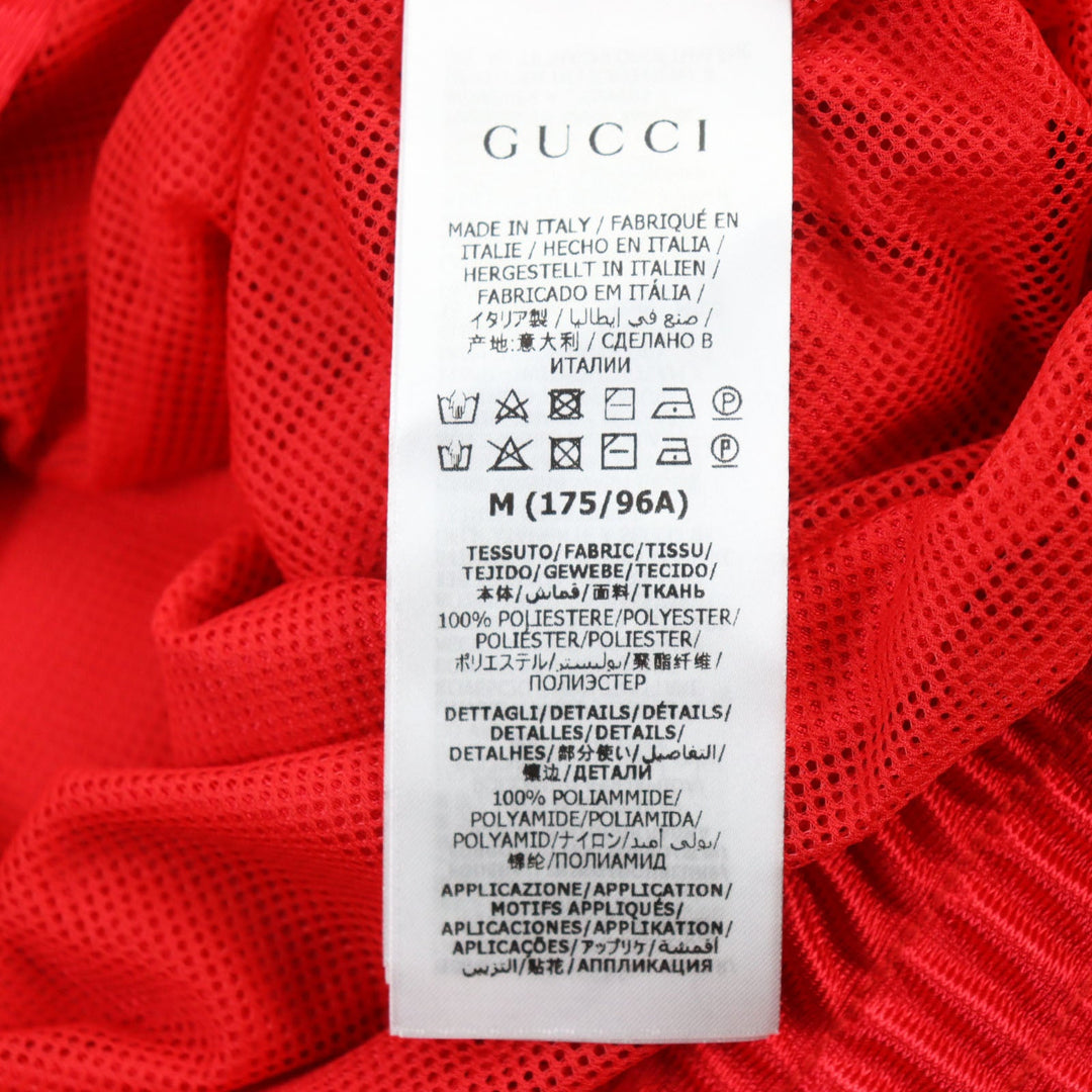 GUCCI Hoodie 653373 Outer: 100% polyester, Part: 100% polyamide (nylon), Part: 100% polyester, Lining: 100% polyamide (nylon) Red mens M Used Authentic