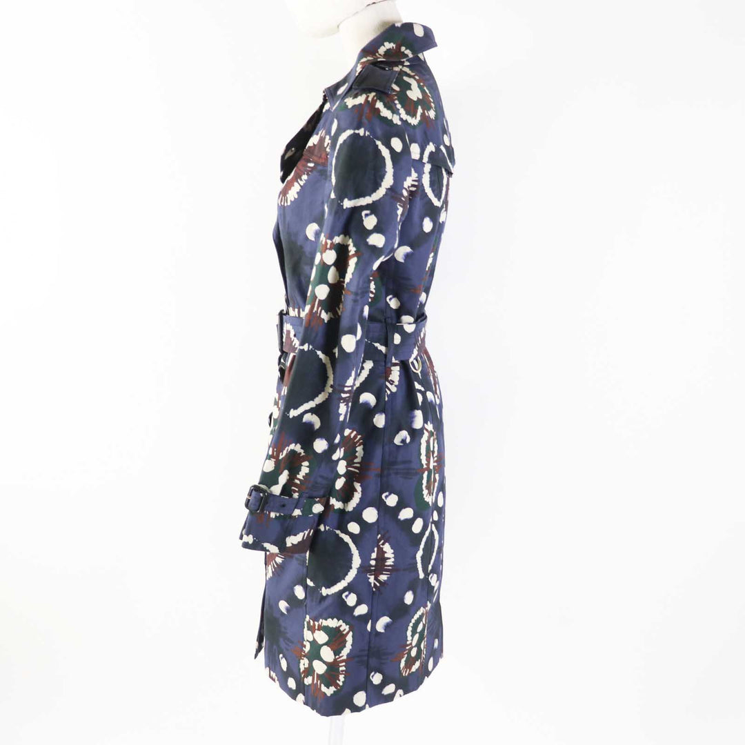 BURBERRY LONDON trench coat 4015581 Outer: 100% cotton, Lining: 100% cotton, Sleeve lining: 60% acetate, 40% cupra, Pocket lining: 65% polyester, 35% cotton Navy blue type Women 38 Used Authentic