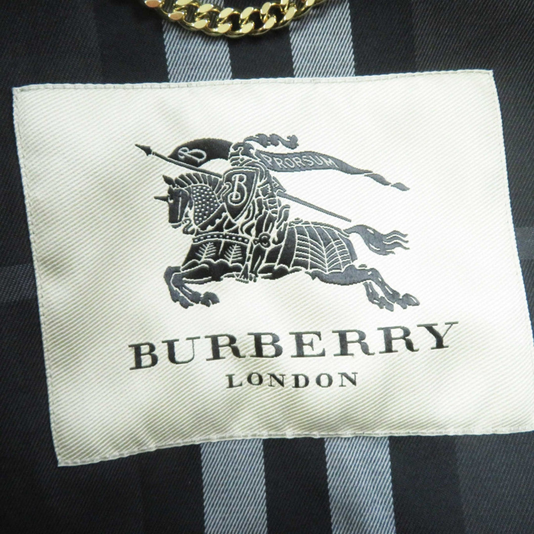 BURBERRY LONDON trench coat 4015581 Outer: 100% cotton, Lining: 100% cotton, Sleeve lining: 60% acetate, 40% cupra, Pocket lining: 65% polyester, 35% cotton Navy blue type Women 38 Used Authentic