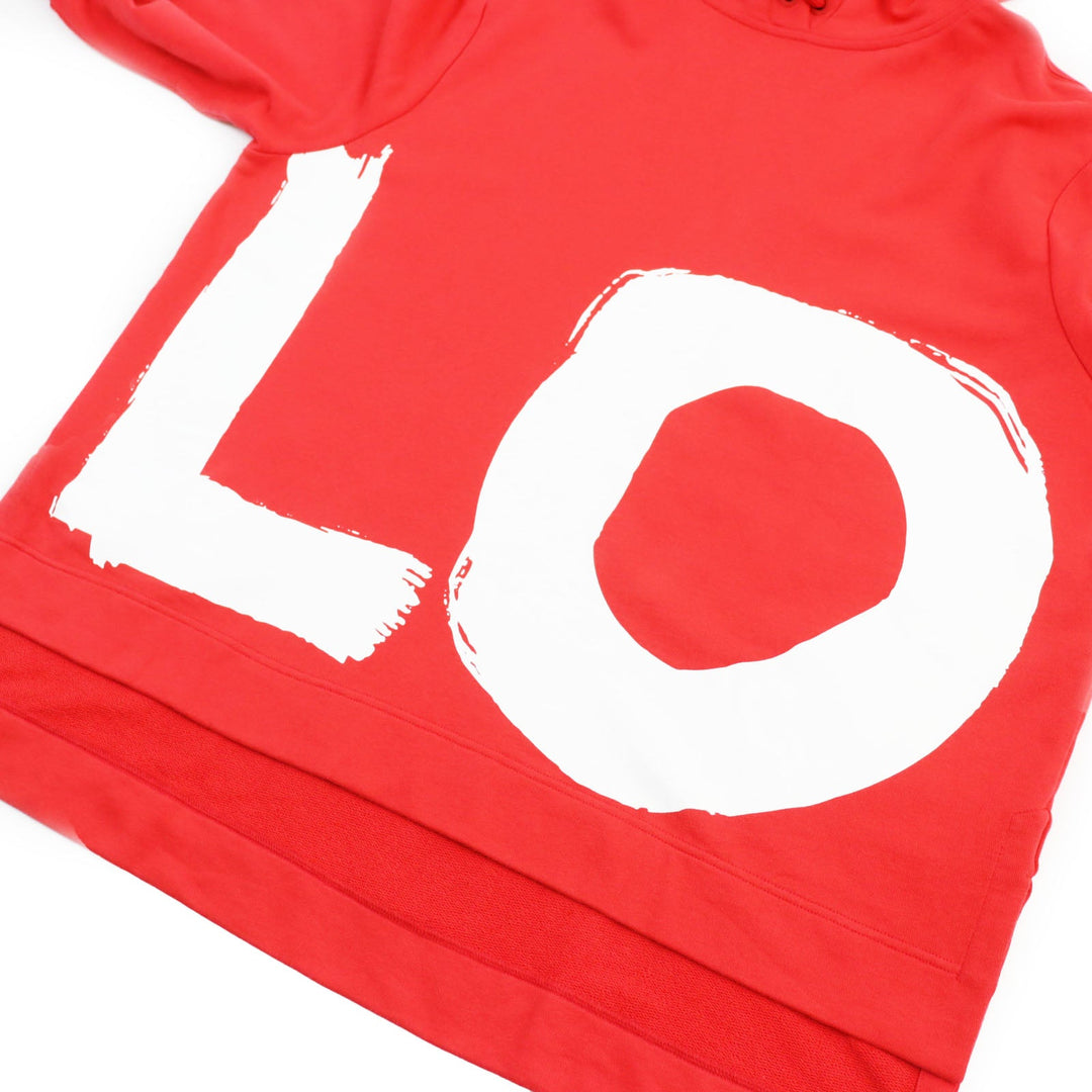 BURBERRY Hoodie 8038129 Main: 100% cotton, Part: 98% cotton, Part: 2% elastane (polyurethane) Red mens S Used Authentic