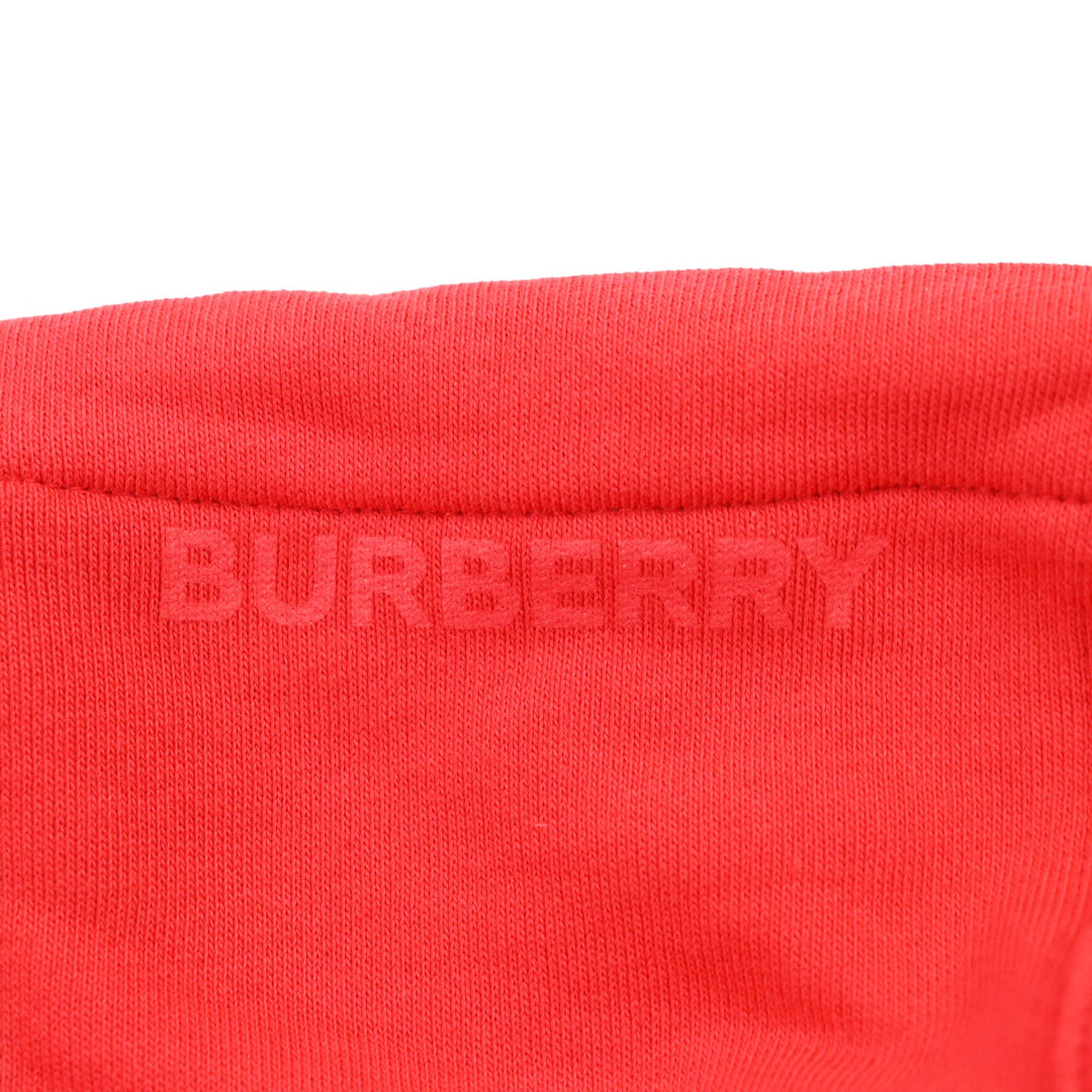 BURBERRY Hoodie 8038129 Main: 100% cotton, Part: 98% cotton, Part: 2% elastane (polyurethane) Red mens S Used Authentic