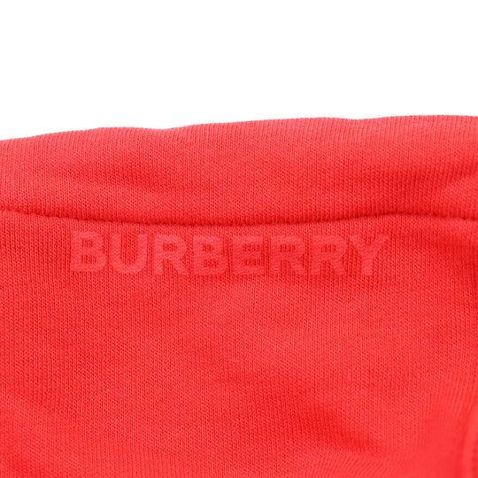 BURBERRY Hoodie 8038129 Main: 100% cotton, Part: 98% cotton, Part: 2% elastane (polyurethane) Red mens S Used Authentic