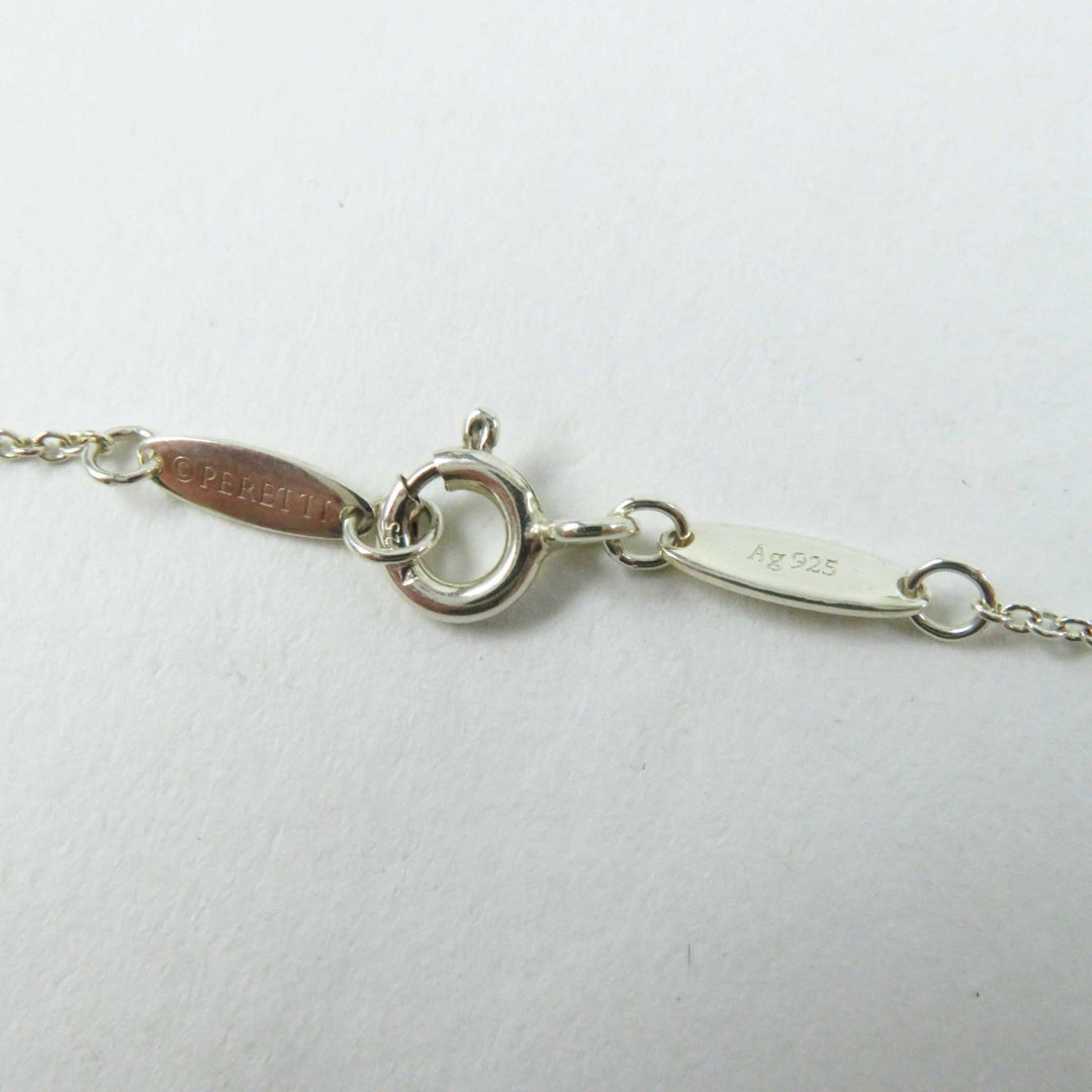 TIFFANY&Co. Necklace Main�FAG925 Silver Petite Open Heart Necklace Women Used Authentic