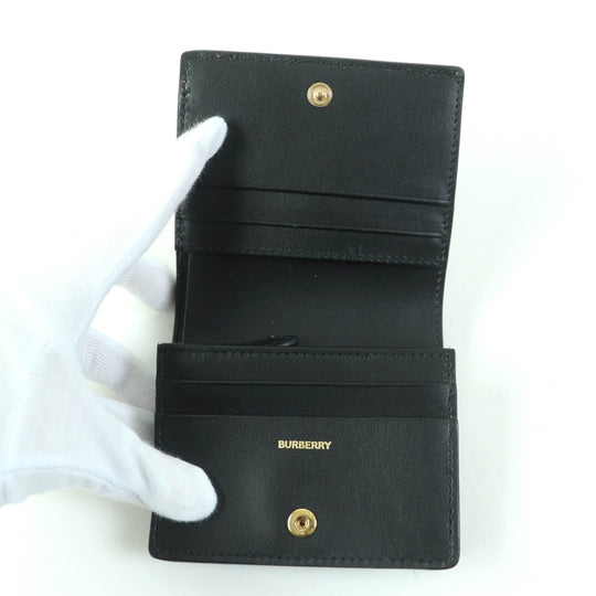 BURBERRY Bifold Wallet 8062285 Leather, Cotton, Polyurethane black Women Used Authentic