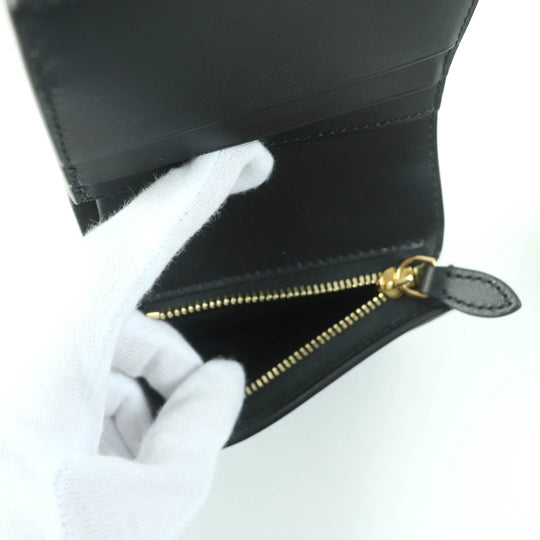 BURBERRY Bifold Wallet 8062285 Leather, Cotton, Polyurethane black Women Used Authentic