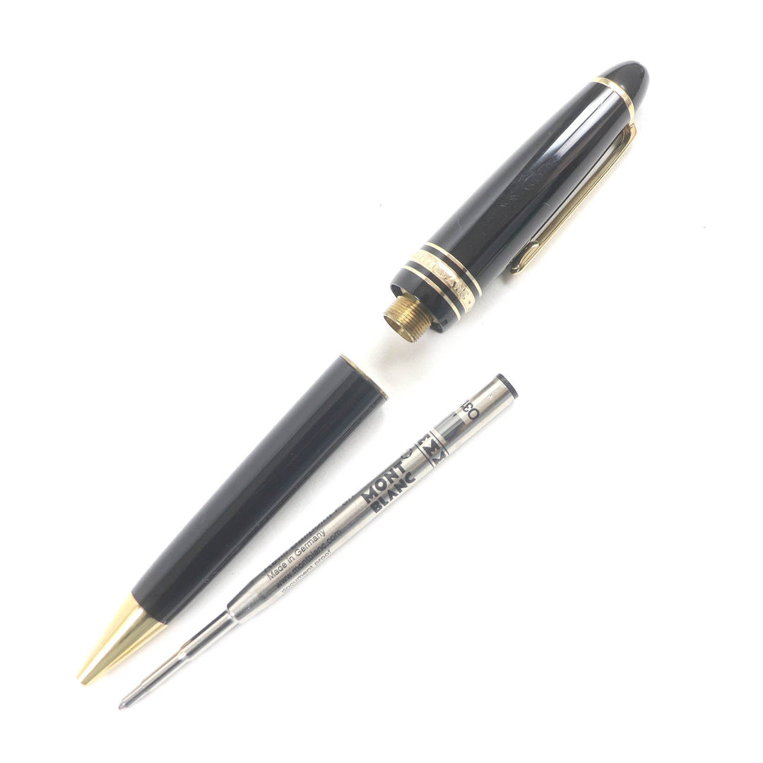 MONTBLANC Ballpoint pen Resin, Gold Plated black Meisterstckle Grand mens(Unisex) Used Authentic