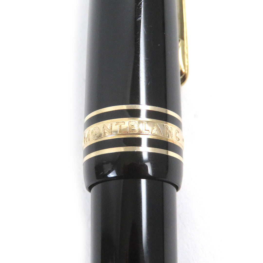 MONTBLANC Ballpoint pen Resin, Gold Plated black Meisterstckle Grand mens(Unisex) Used Authentic