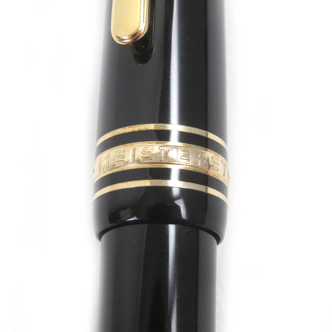 MONTBLANC Ballpoint pen Resin, Gold Plated black Meisterstckle Grand mens(Unisex) Used Authentic