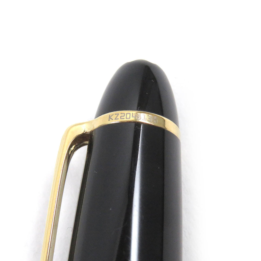 MONTBLANC Ballpoint pen Resin, Gold Plated black Meisterstckle Grand mens(Unisex) Used Authentic