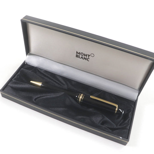 MONTBLANC Ballpoint pen Resin, Gold Plated black Meisterstckle Grand mens(Unisex) Used Authentic