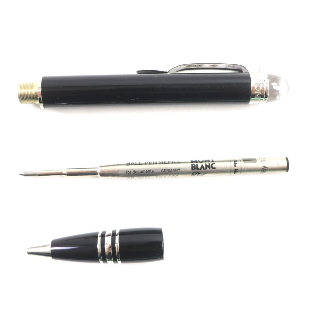 MONTBLANC Ballpoint pen Resin, Platinum black Starwalker mens Used Authentic