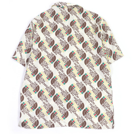 GUCCI Short sleeve shirt 654766 Main: 100% silk Ivory mens 44 Used Authentic