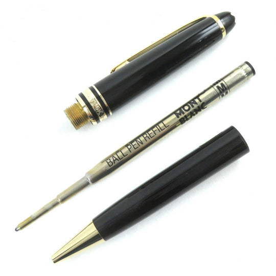 MONTBLANC Ballpoint pen Resin, Gold Plated black Meisterstck Classic mens Used Authentic