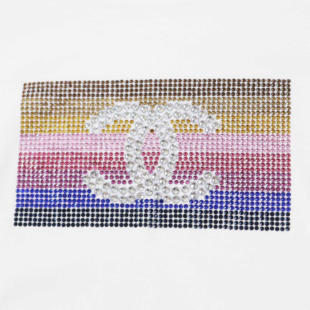 CHANEL Short sleeve T-shirt C63126 Main: 100% cotton White mulch Women M Used Authentic