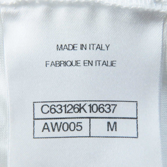 CHANEL Short sleeve T-shirt C63126 Main: 100% cotton White mulch Women M Used Authentic