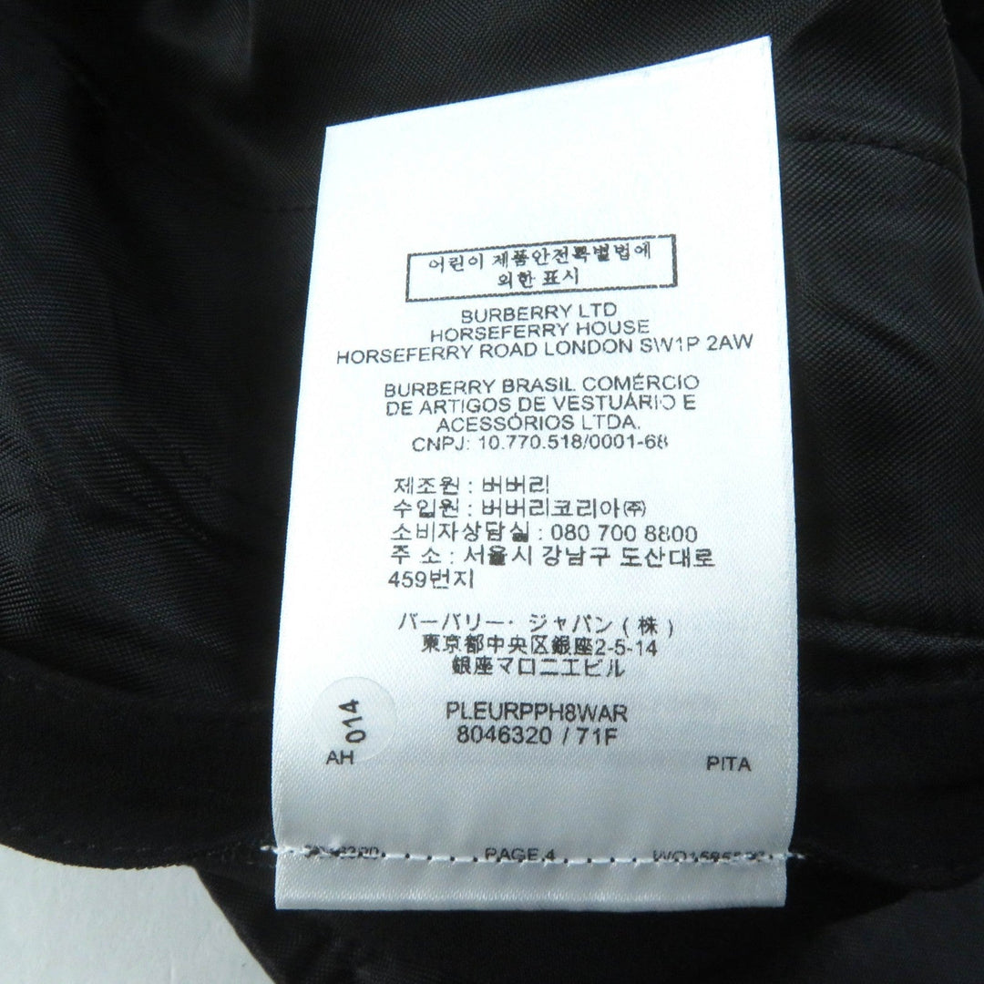 BURBERRY Pants 8046320 Main: 100% viscose black Women 40 Used Authentic