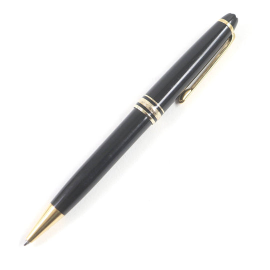MONTBLANC Ballpoint pen Resin, Gold Plated black mens(Unisex) Used Authentic