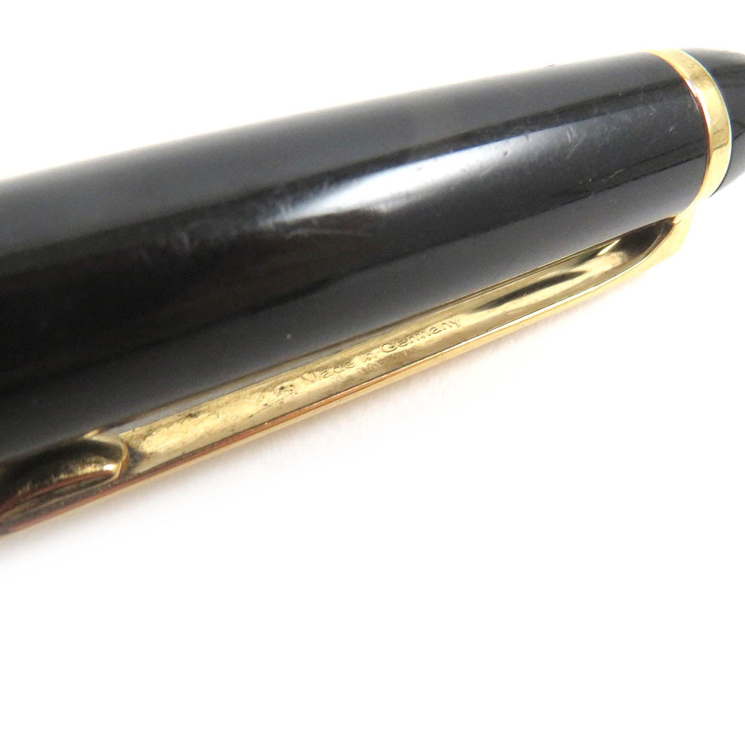 MONTBLANC Ballpoint pen Resin, Gold Plated black mens(Unisex) Used Authentic