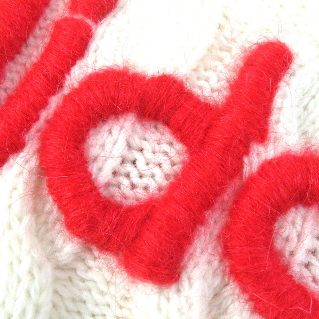 GUCCI one piece 717710 Main: 100% wool, embroidery: 64% mohair, 32% nylon, 4% wool Pink multicolor Women XS Used Authentic