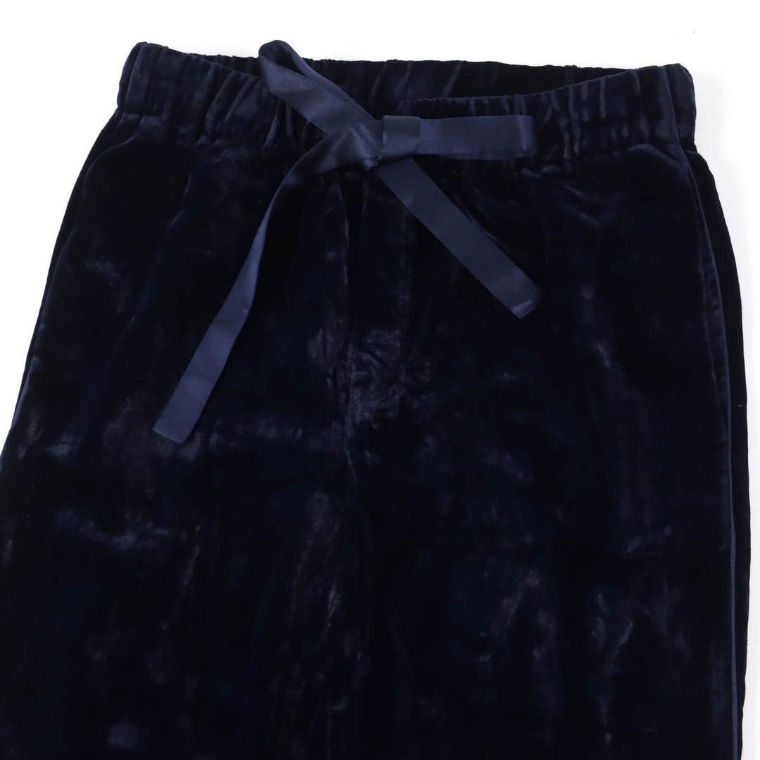 GUCCI Pants 493591 Main: 73% rayon, Main: 27% silk, Part: 100% silk, Lining: 71% acetate, Lining: 29% silk, Part: 60% metal, 40% glass Navy Women 36 Used Authentic