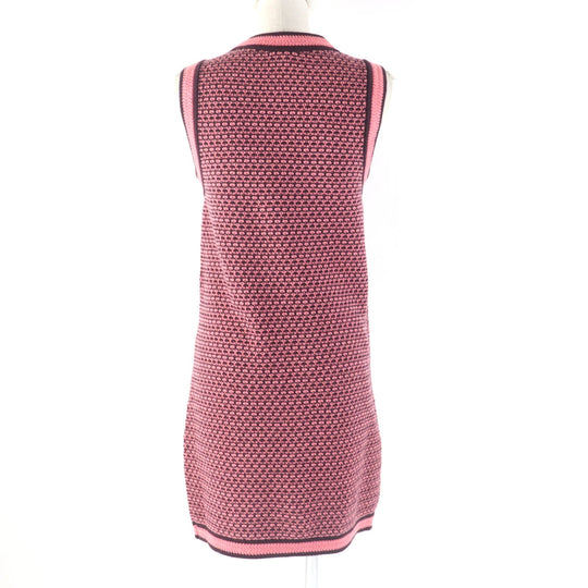 CHANEL one piece P75435K10790 Main: 100% cashmere Pink brown Women 36 Used Authentic