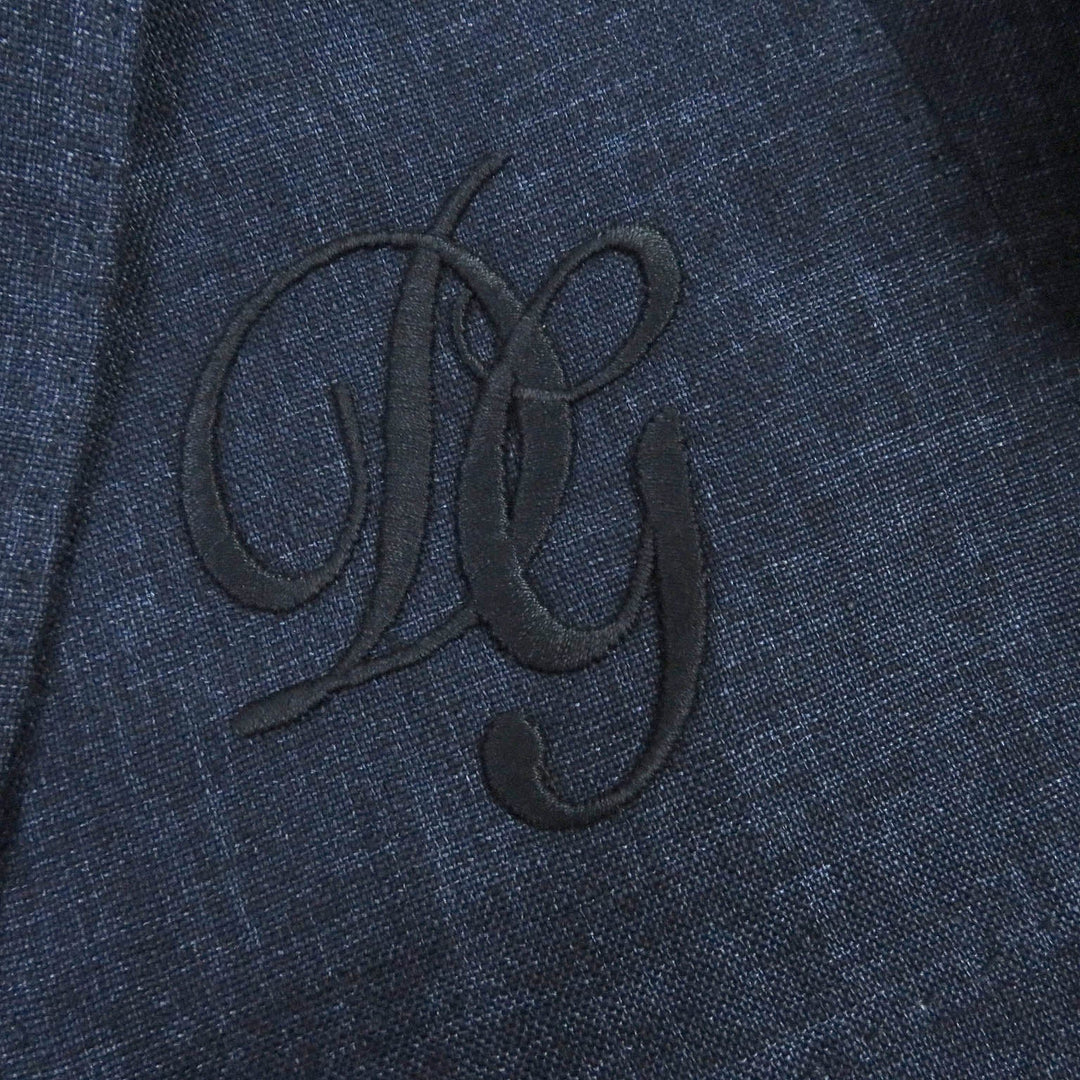 DOLCE&GABBANA Jacket Outer: 100% linen, Lining: 100% silk Navy mens 48 Used Authentic