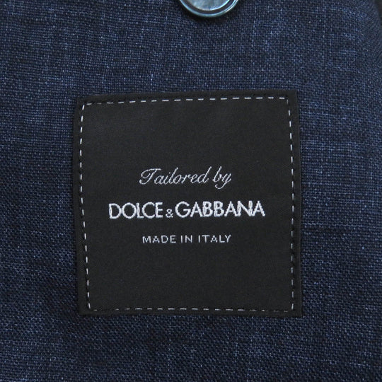 DOLCE&GABBANA Jacket Outer: 100% linen, Lining: 100% silk Navy mens 48 Used Authentic