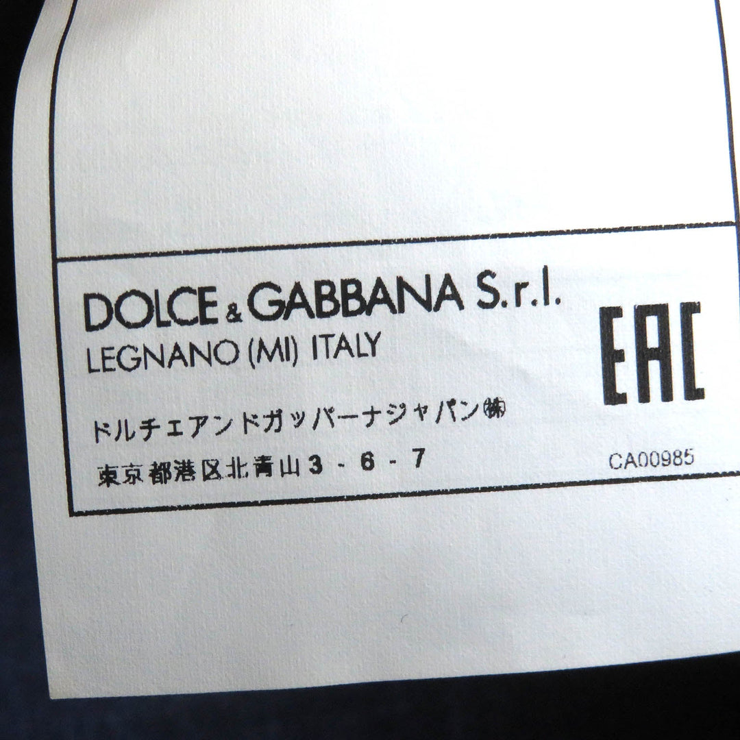 DOLCE&GABBANA Jacket Outer: 100% linen, Lining: 100% silk Navy mens 48 Used Authentic