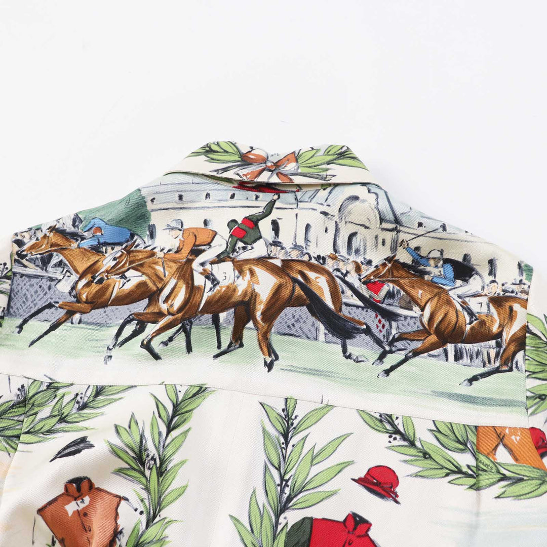 HERMES one piece Main: 100% silk Multi Women 36 Used Authentic