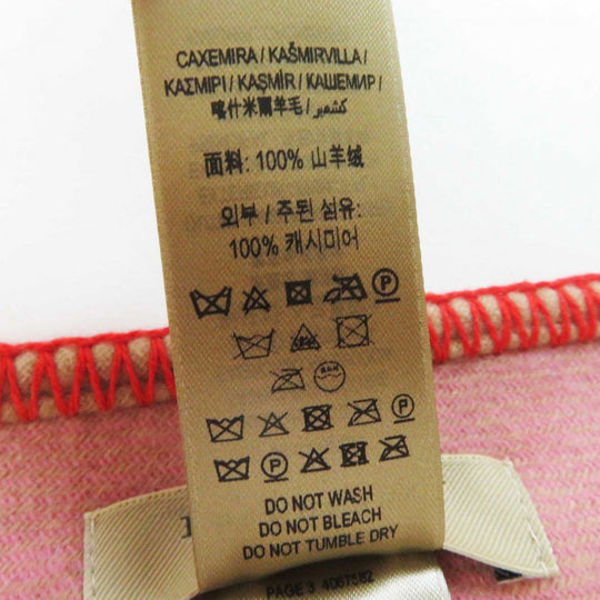 BURBERRY Scarf 4067582 Main: 100% cashmere Beige red pink Women Used Authentic