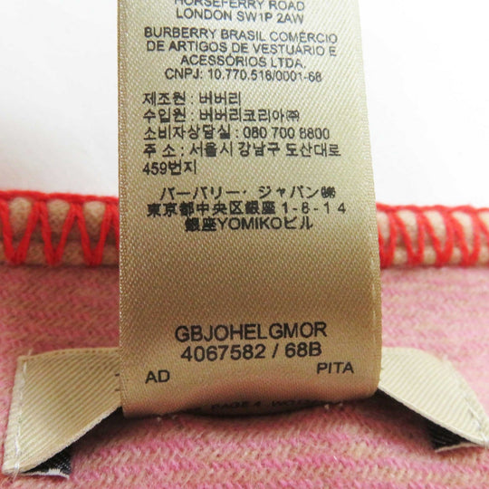 BURBERRY Scarf 4067582 Main: 100% cashmere Beige red pink Women Used Authentic