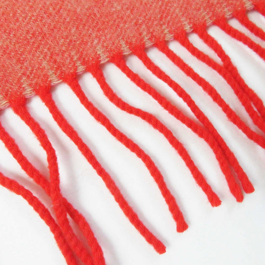 BURBERRY Scarf 4067582 Main: 100% cashmere Beige red pink Women Used Authentic