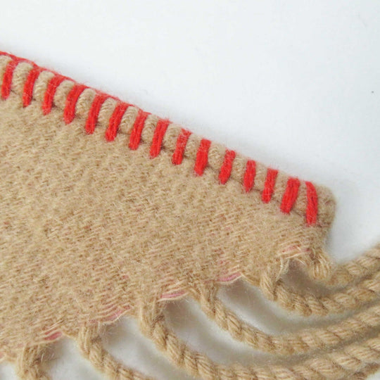 BURBERRY Scarf 4067582 Main: 100% cashmere Beige red pink Women Used Authentic