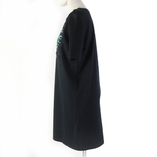 HERMES one piece Main: 100% cotton, Part: 100% cotton, Part: 100% silk black Women 34 Used Authentic