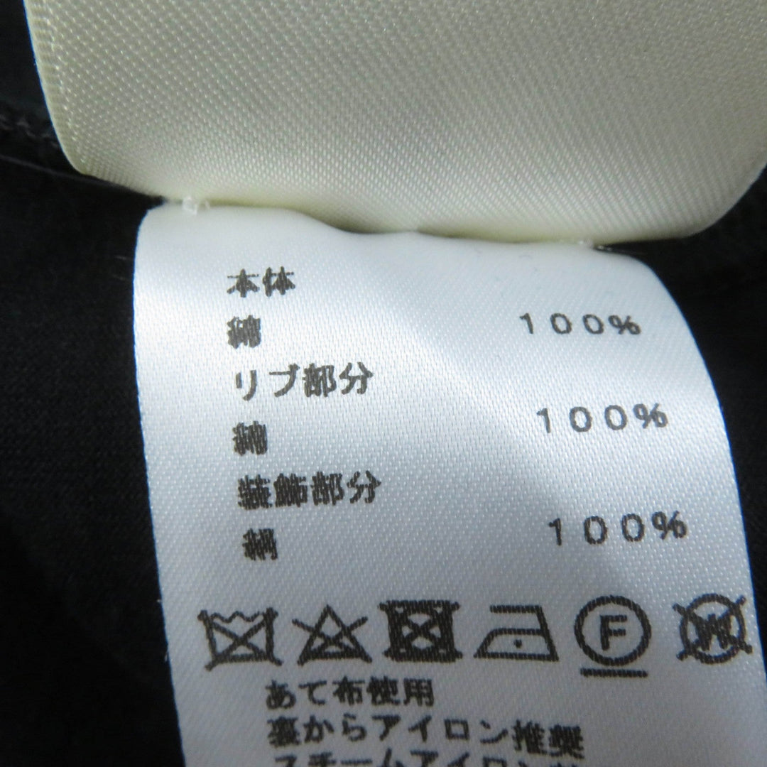 HERMES one piece Main: 100% cotton, Part: 100% cotton, Part: 100% silk black Women 34 Used Authentic