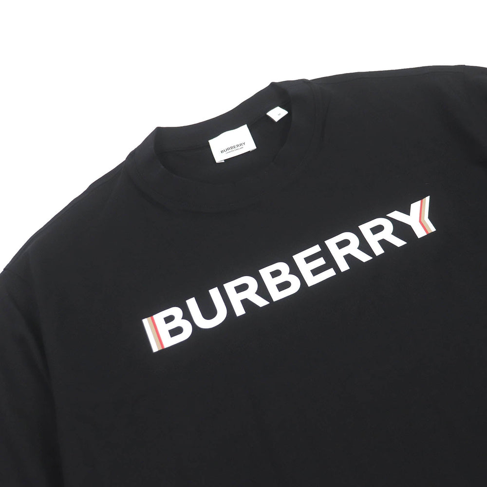 BURBERRY Short sleeve T-shirt 8078118 Main: 100% cotton, Part: 97% cotton, Part: 3% black mens M Used Authentic