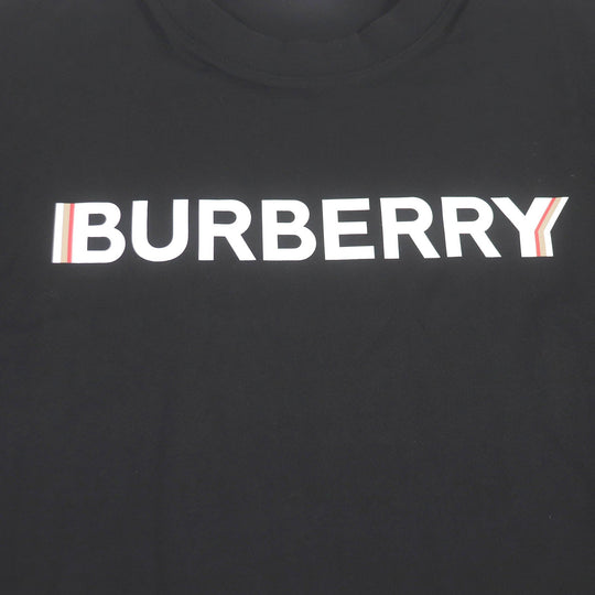 BURBERRY Short sleeve T-shirt 8078118 Main: 100% cotton, Part: 97% cotton, Part: 3% black mens M Used Authentic