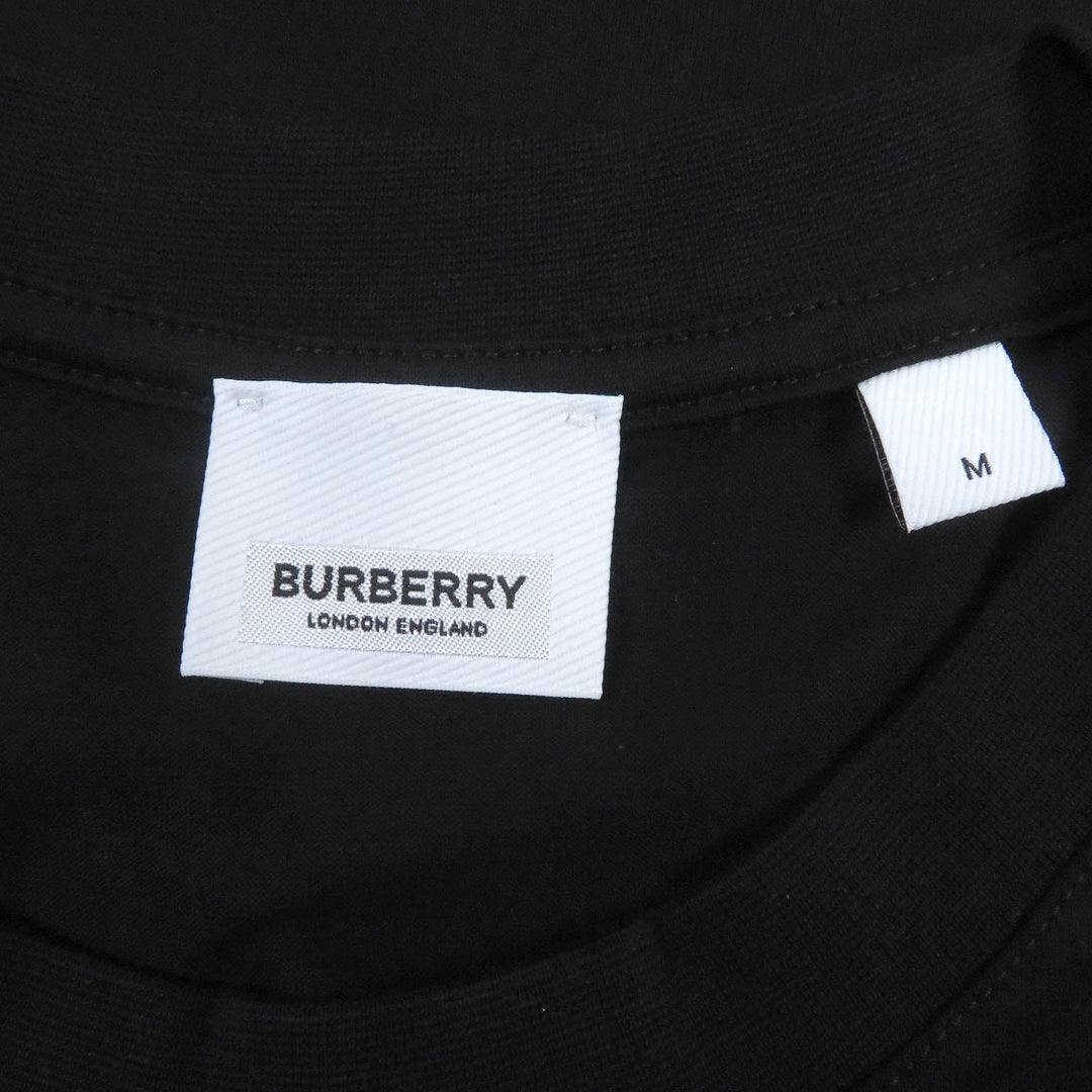 BURBERRY Short sleeve T-shirt 8078118 Main: 100% cotton, Part: 97% cotton, Part: 3% black mens M Used Authentic