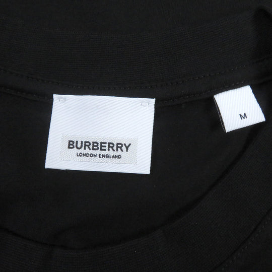 BURBERRY Short sleeve T-shirt 8078118 Main: 100% cotton, Part: 97% cotton, Part: 3% black mens M Used Authentic